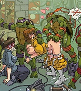 Ninja Turtles shameless orgy - comics